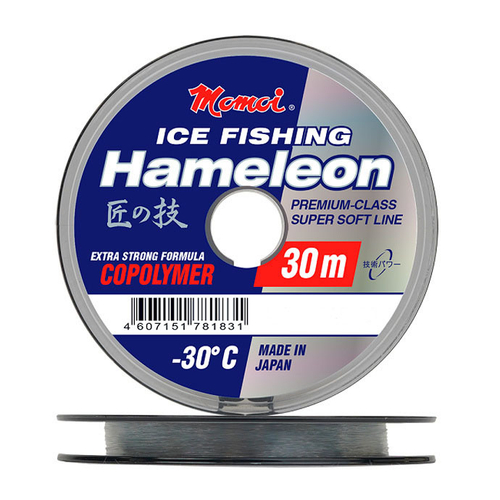 Леска Hameleon ICE Fishing 0,25 мм., 7,5 кг, 50 м, серебряная