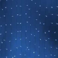 Светодиодная новогодняя гирлянда Intro Holiday INZL-02Z занавес 3*3 м холодный белый 300 led 220в | Intro