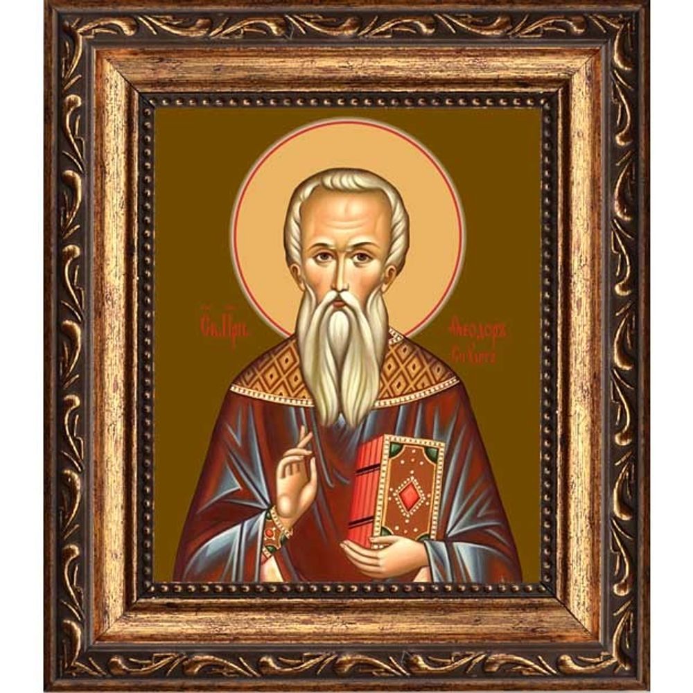 Феодор Студит преподобный. Икона на холсте.