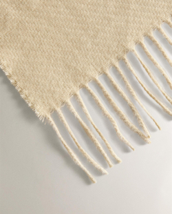 Zara Home плед из полиэстера, экрю, 140x190 см · 3367/004