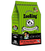Сухой корм Zooring Adult Cat (Зооринг) для взрослых кошек, с индейкой, лососем и яблоками, 10 кг