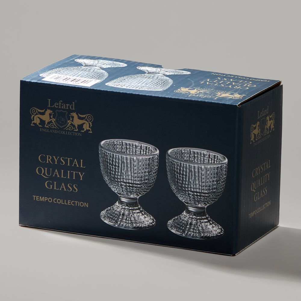 НАБОР ПОДСТАВОК ПОД ЯЙЦО "TEMPO" GREY 2 ШТ. 5,5Х5,5Х6 СМ