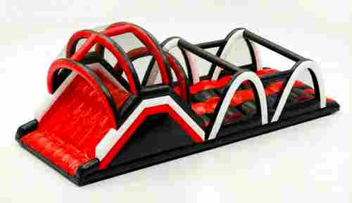 Надувное препятствие (модуль) для полосы препятствий «Ползунок», 8×3×4 м