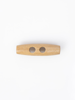 Пуговица-клевант (бочонок) CONCEPT Button of Olive Wood, размер 40мм, дерево оливы, цвет натуральный