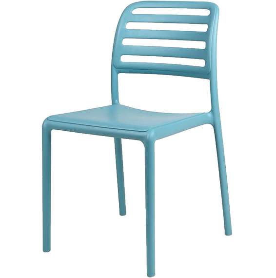 Голубой пластиковый стул Costa Bistrot | Nardi | Италия