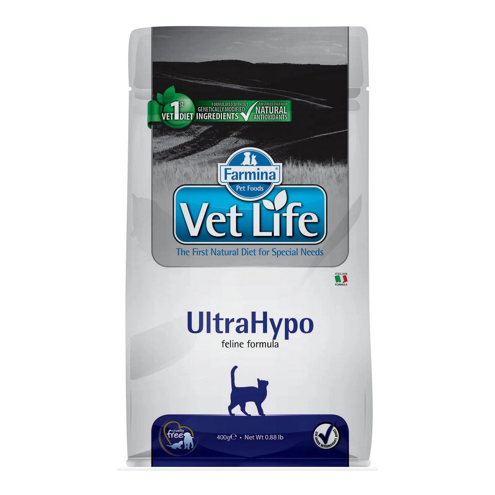 Сухой корм FARMINA Vet Life Cat Ultrahypo для кошек при пищевой аллергии - 2 кг