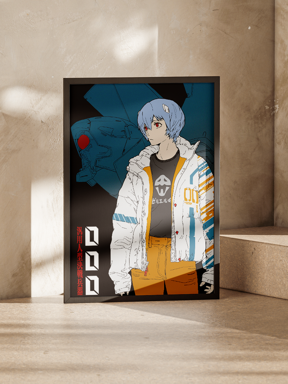 Постер плакат Рей Evangelion Евангелион