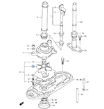 Крыльчатка помпы для Suzuki DT25/30 арт.17461-96402-000