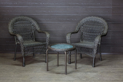 Садовый комплект из искусственного ротанга Мэдисон НЬЮ (Medison NEW) Balcony set с круглым столиком без подушек