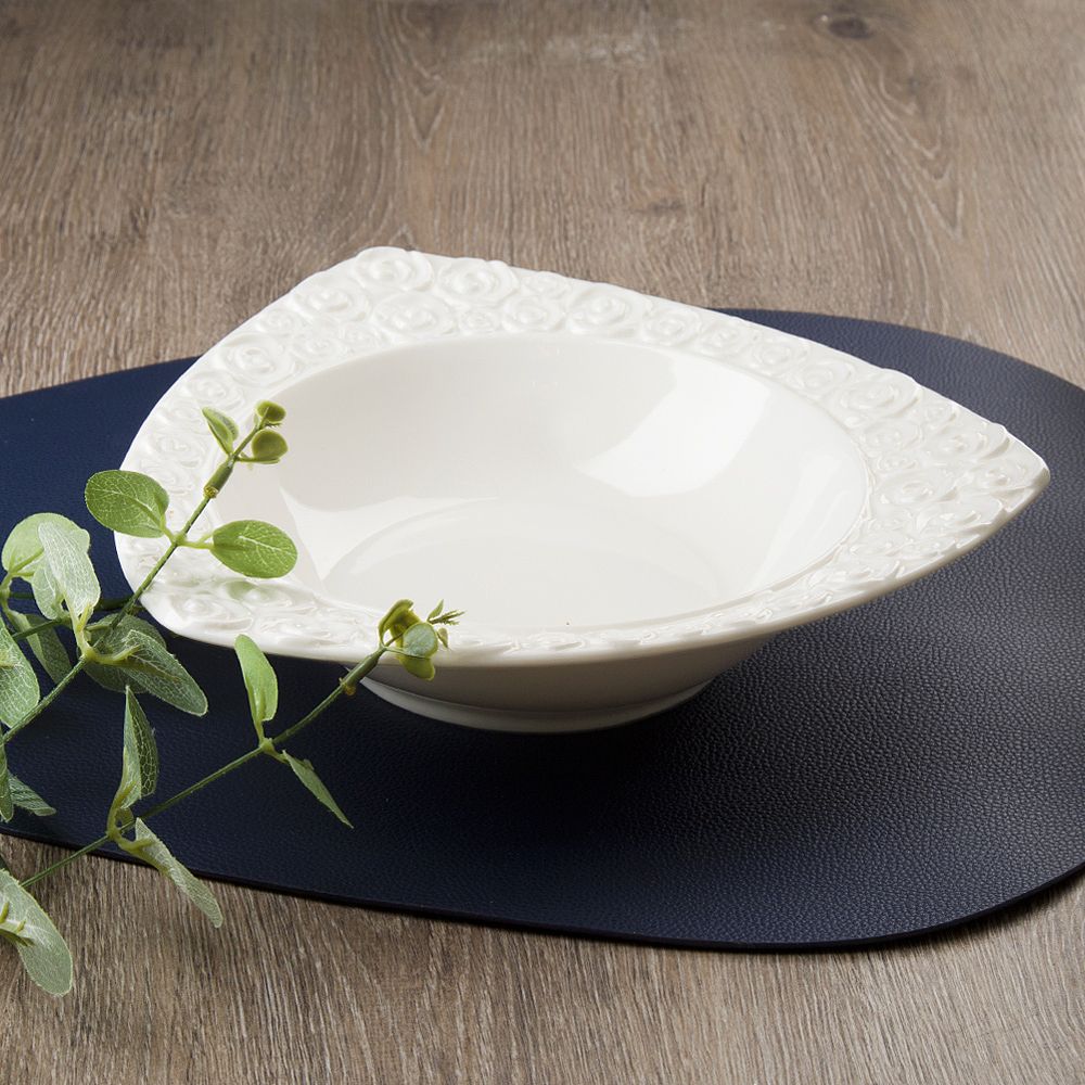 Салатник " " 25,5*25*5,7см. v=750мл.(min5) (фарфор) (транспортная упаковка)