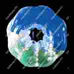 Бампербол «Прозрачно-синий» ПВХ, диаметр 1.2 м