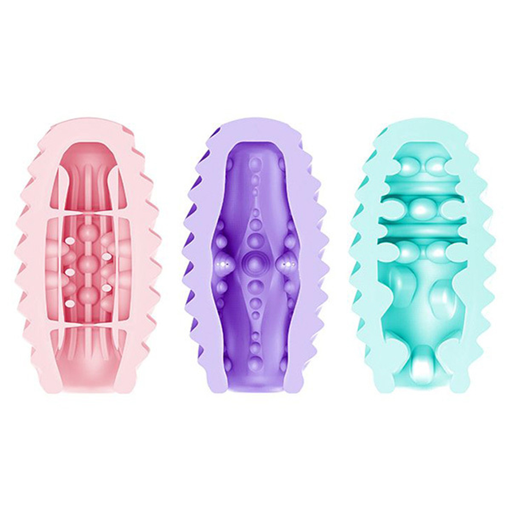 Набор из 15 мини-мастурбаторов 8,6см Pretty Love Fantastic Egg Hard Boiled BI-014832H