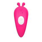 Розовый вибромассажёр с пультом дистанционного управления (Цвет: розовый)