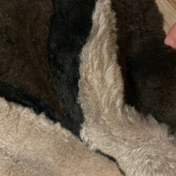 Ковер круглый натуральный мех овчина, 180 х 180 см.