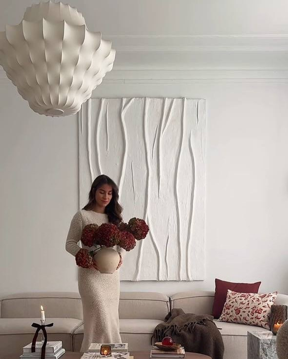 люстра из искусственного шелка