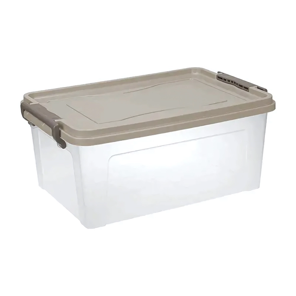 Контейнер для хранения прямоугольный 10,5л 427х138мм капучино