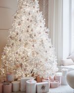 Искусственная белая елка «Жемчужная» (пвх) 180 см / 1.8 м