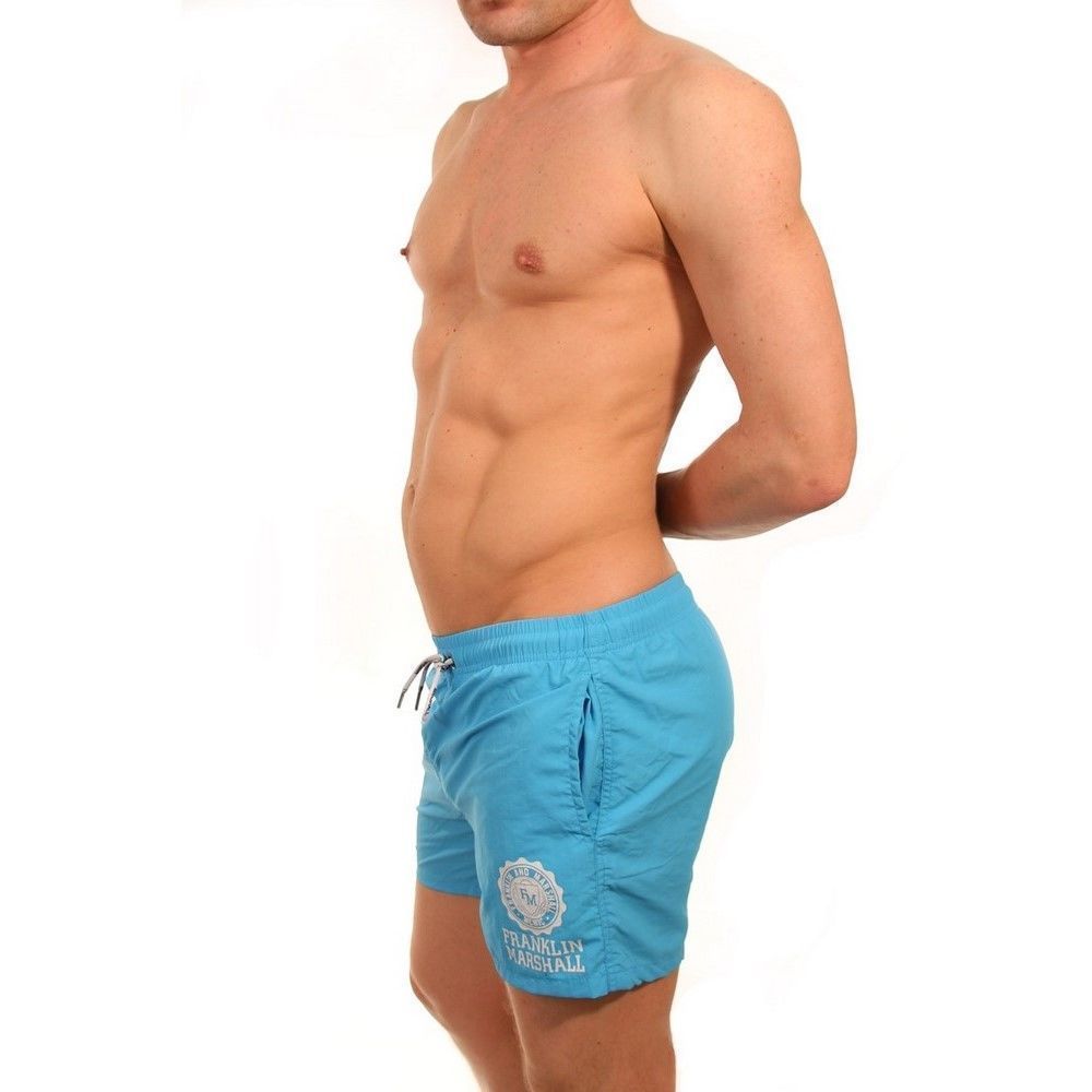 Мужские шорты голубые FRANKLIN MARSHALL 1604-2015-1