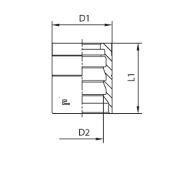 Муфта DN 08 1SN/2SC с зачисткой NEW CAST
