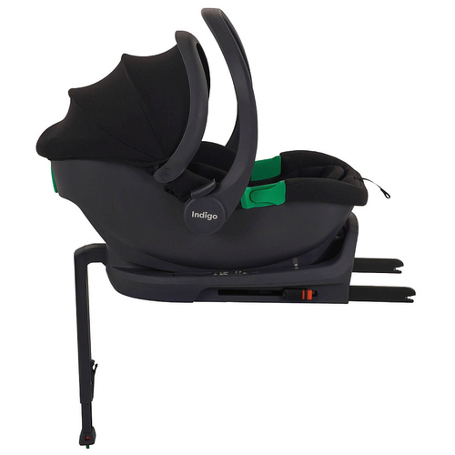 Автокресло Indigo MINKY I-SIZE с базой, группа 0+ (40-87см) черный