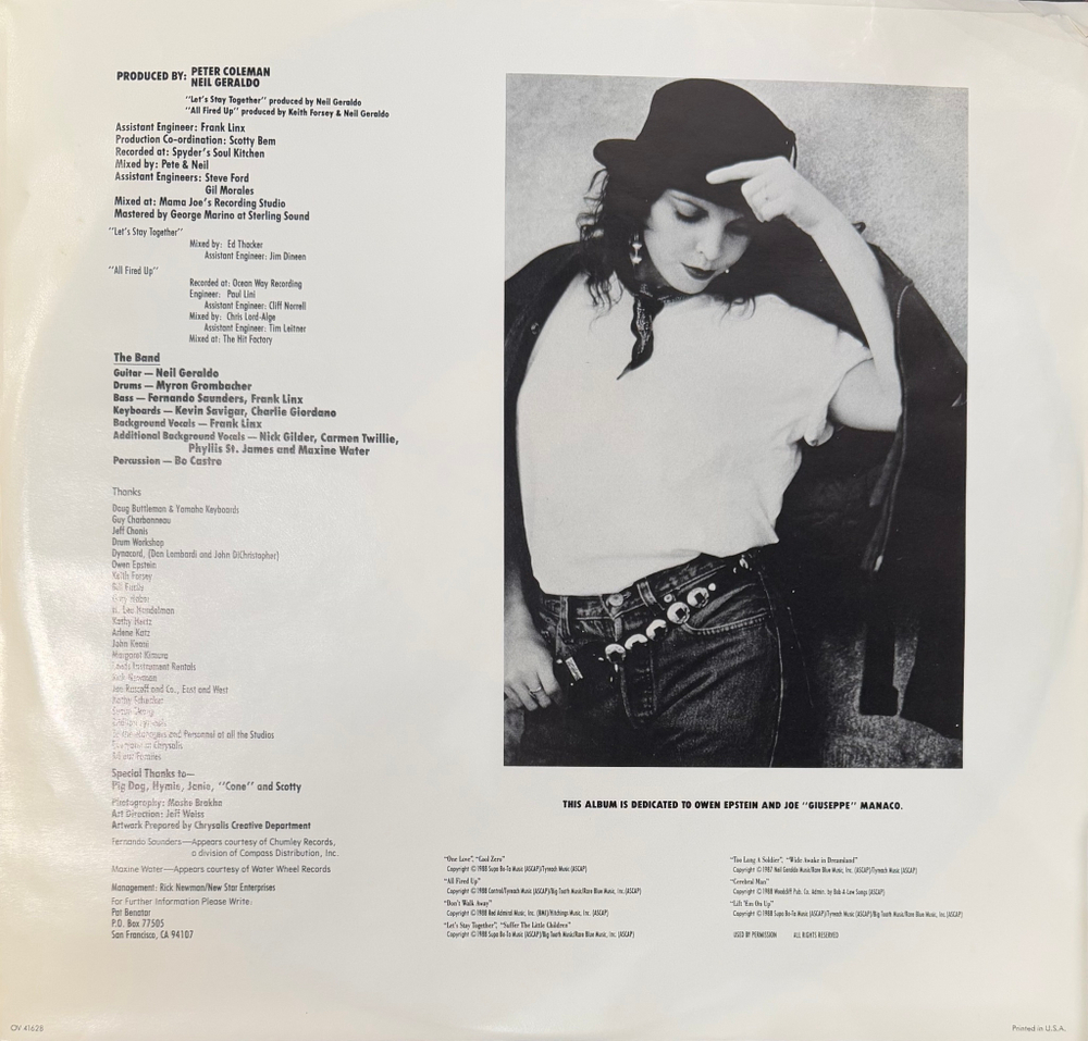 Виниловая пластинка Pat Benatar ‎– Wide Awake In Dreamland LP