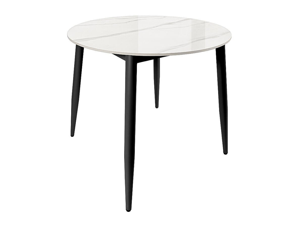 Стол Uni-Form-R.2B SBlack/White Gloss Marble 727*800*800