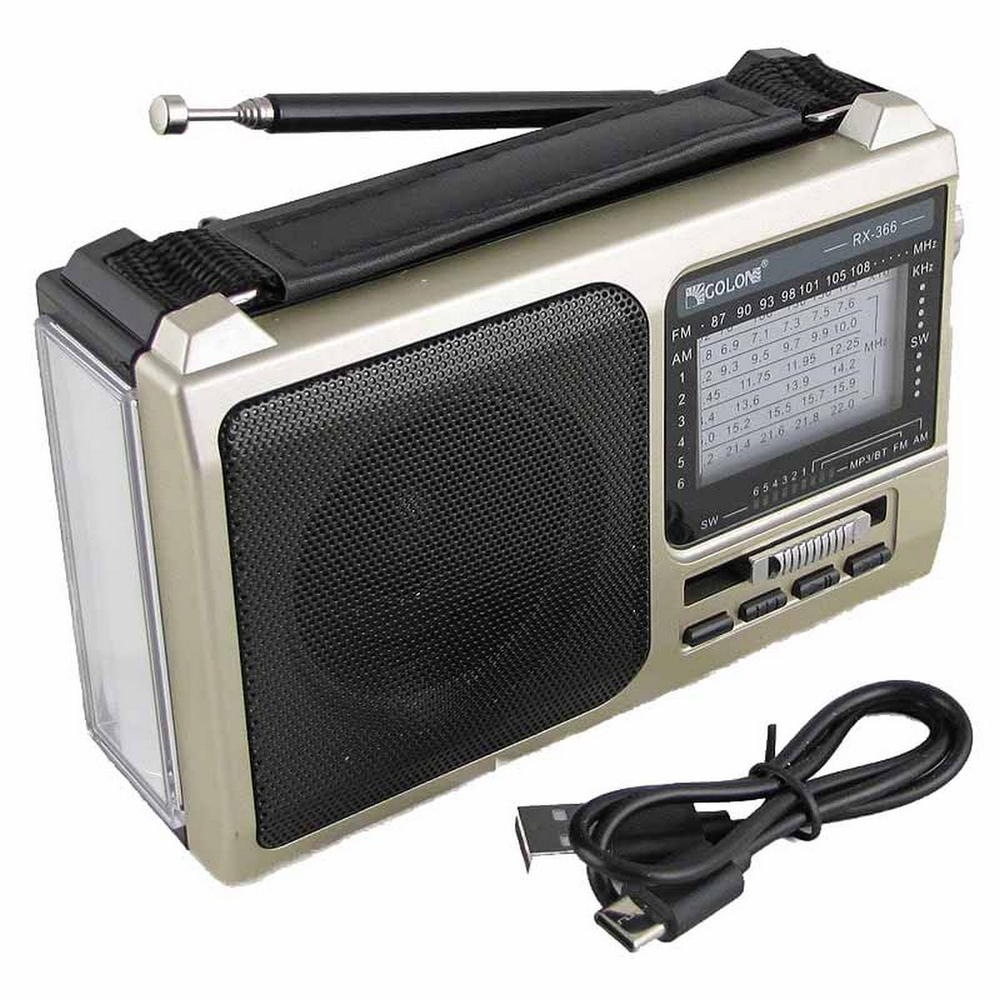 Радиоприемник с MP3 плеером + фонарь Golon RX366