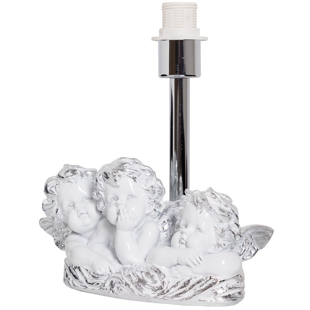 Настольная лампа Весёлые Купидоны Сильвер Мадлен Пудровый