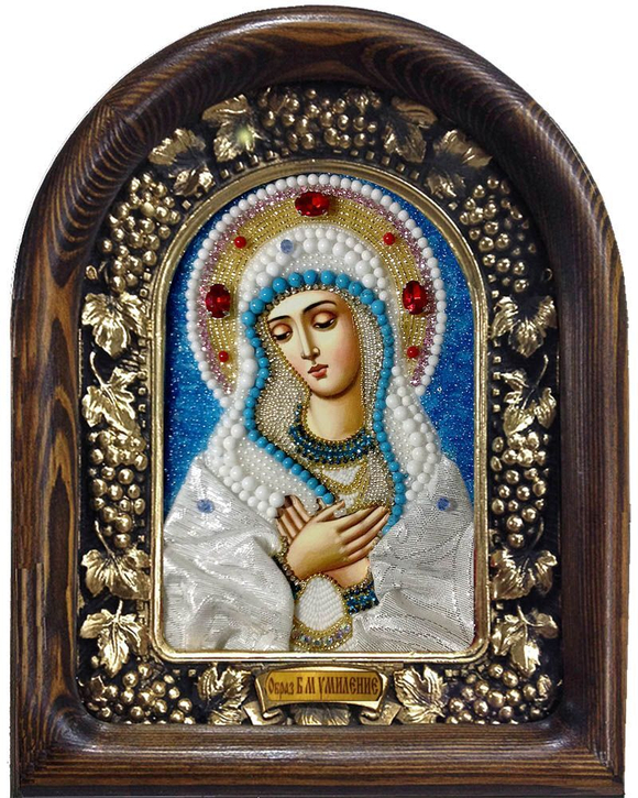 Икона Пресвятая Богородица Умиление бисер