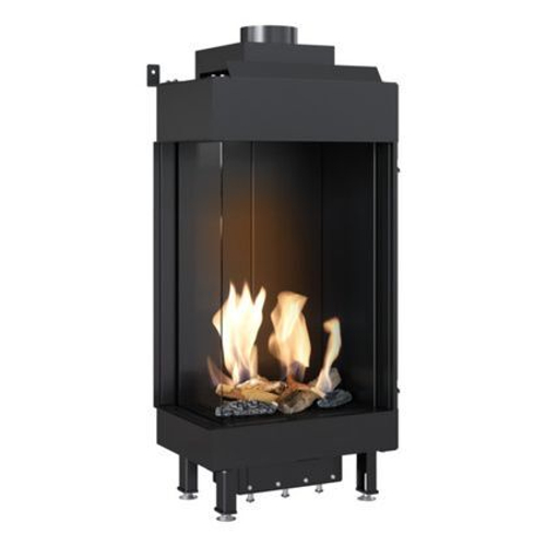 Каминная топка Kratki LEO/L/45/68/G20 с левым стеклом