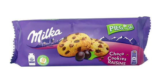 Печенье Милка Choco Cookie Чоко Куки c шок.крошкой и изюмом, 135 гр (Германия)