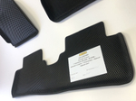 Коврики EVA для Hyundai Tucson 1 поколение (08.2004 - 08.2009) - Комплект в салон - 3D С бортиками - Черный - Черный кант