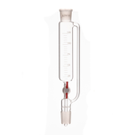 Воронка капельная цилиндрическая, 125 мл, с компенсатором, шлиф 29/32-29/32, с PTFE краном