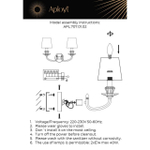 Настенный светильник Aployt Jula APL.707.01.02