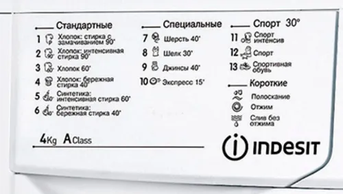 Стиральная машина Indesit IWUD 4085 (CIS) – 6