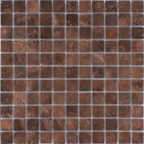 Мозаика из керамогранита Venezia Brown POL мозаика 23x23 Marble Venezia красный коричневый