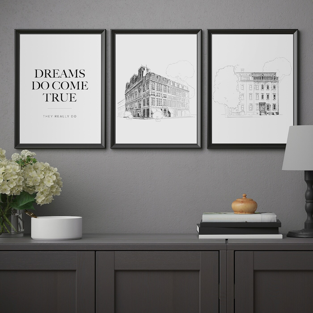 IKEA BILD  (ИКЕА БИЛД)  -  Плакат, Мечты сбываются, 30x40 см