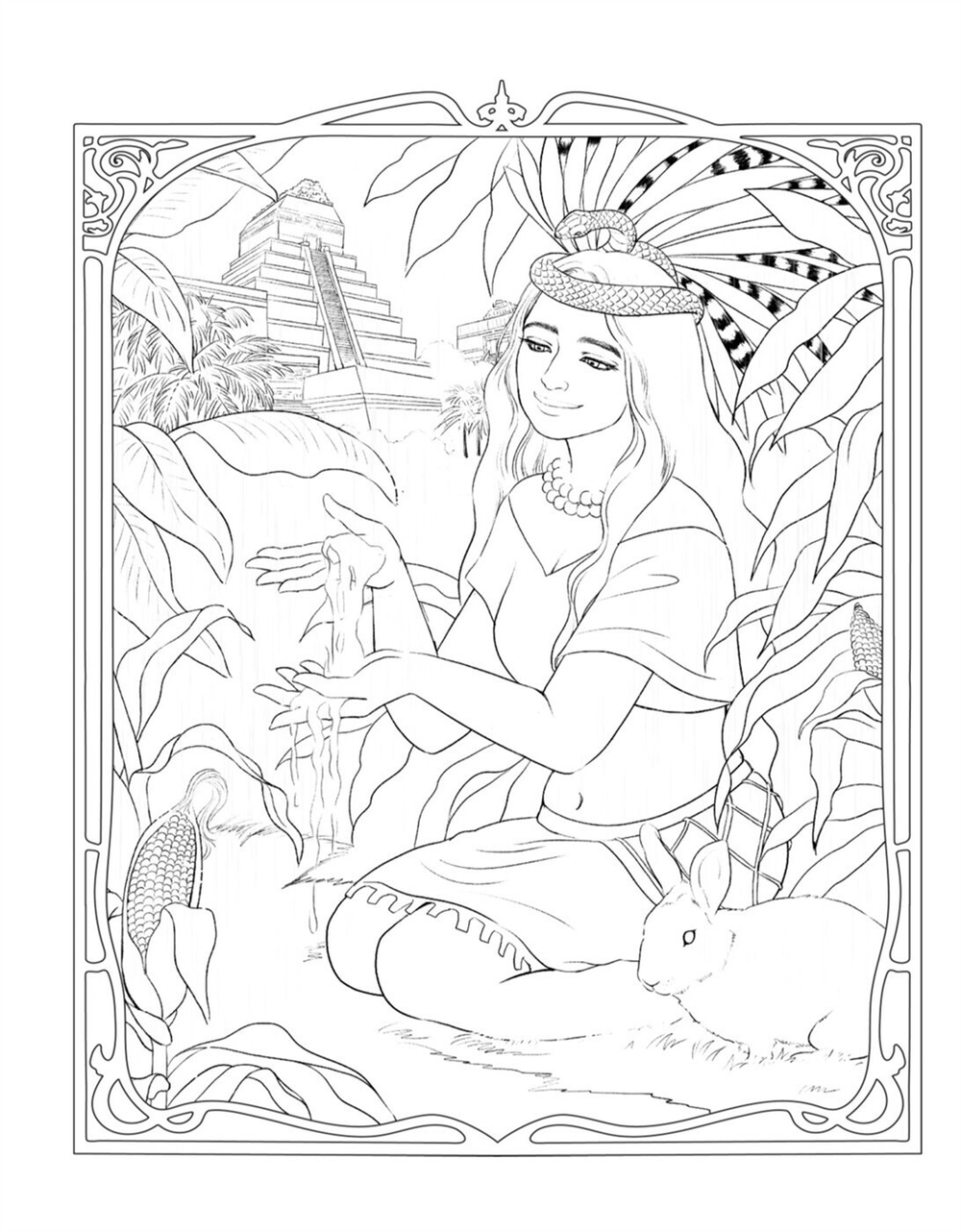 Soul Goddess. Coloring book