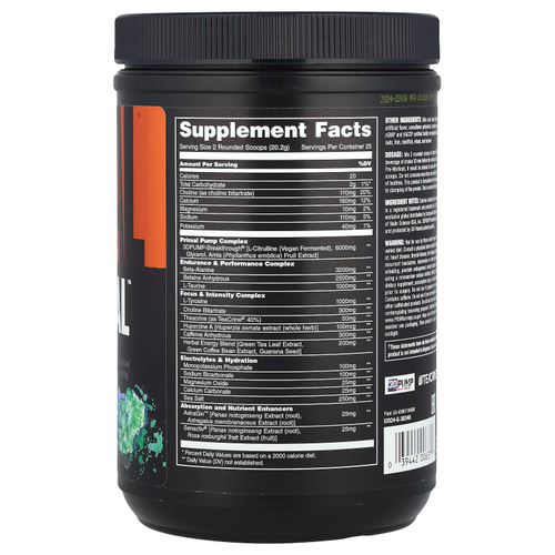 Animal, Pre Workout Primal ™, порошок, Candy Crush'd, 505 г (1,11 фунта)