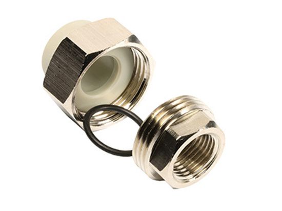 Муфта комбинированная разъемная Ekoplastik Wavin 25х3/4" ВР с внутренней резьбой полипропиленовая