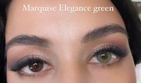 Светло - зелёные цветные линзы для светлых и тёмных глаз Marquise elegance green