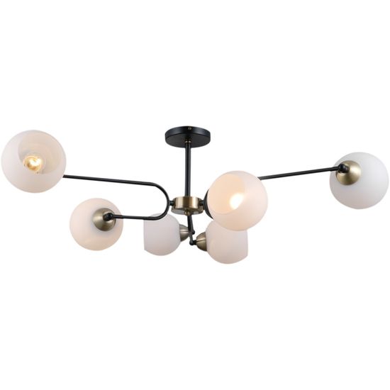 Люстра потолочная ILLUMICO E27 IL0249-6CSQ-79 BK AB