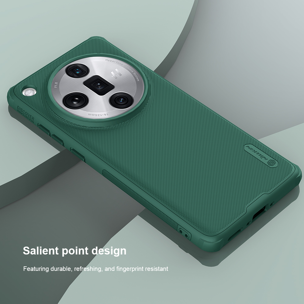 Чехол усиленный зеленого цвета (Deep Green) от Nillkin для OPPO Find X7 Ultra, серия Super Frosted Shield Pro