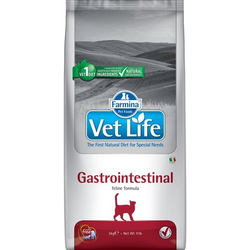 Сухой корм FARMINA Vet Life GastroIntestinal Feline для взрослых кошек при нарушениях пищеварения - 5 кг