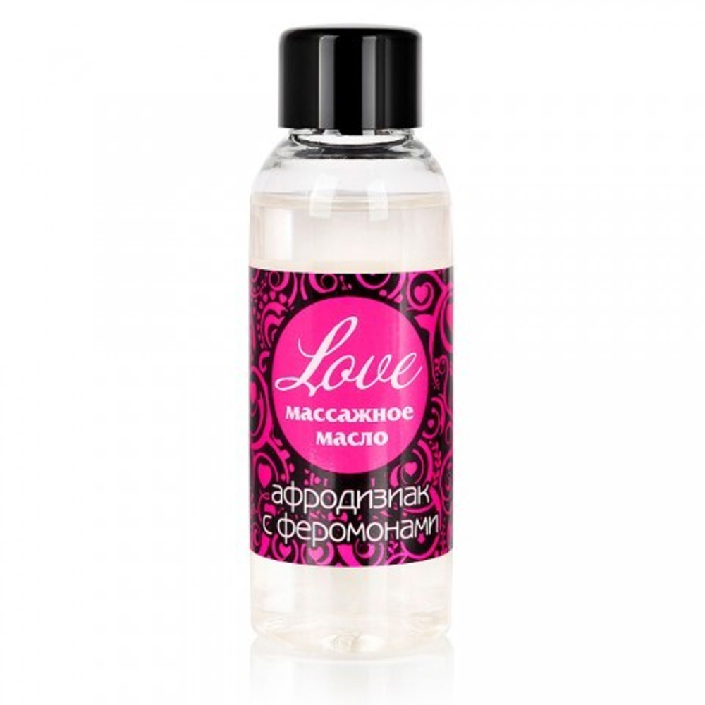 Массажное масло с феромонами LOVE, флакон, 50 мл
