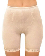 Панталоны-утяжки с кружевной отделкой (Размер: L) (Цвет: серый)