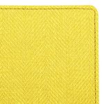 Блокнот А5 (148x213 мм), BRAUBERG "Tweed", 112 л., гибкий, под ткань, линия, желтый, 110967