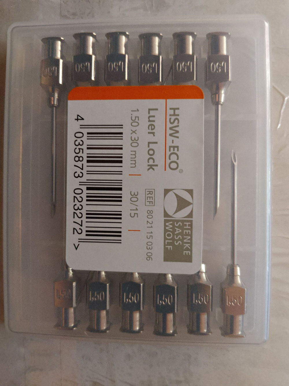 Игла Luer-Lock ECO Henke 1.5х30 №12