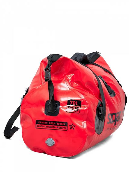 Гермосумка Sargan Капля длина 70 см объем 70 л красный