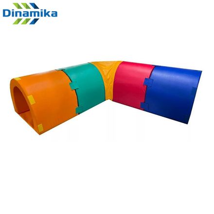 Игровой тоннель лабиринт 5 секций с креплениями (мягкое дно)